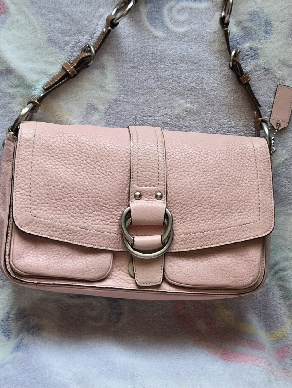 Pink Coach Shoulder Bag